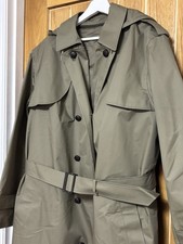 Vintage army officer Trench coat - size 48 - Military Overcoat Waterproof