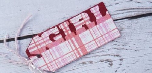 Girl gift tag - gift, baby