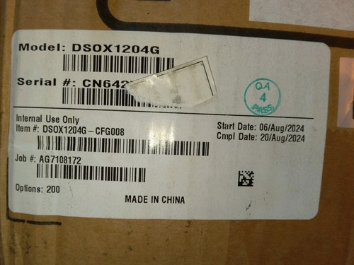 Keysight dsox1204g 200mhz - keysight, 4