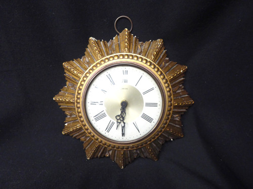 Vintage gilded sunburst wall - vintage,