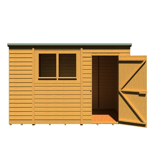 10x6 wooden garden shed pent - garden,