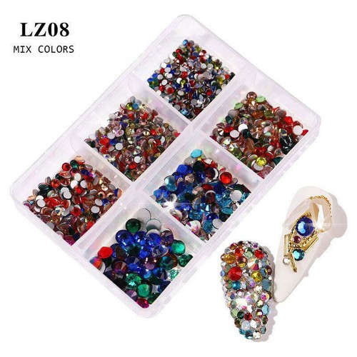 Shiny rhinestones flat - ab,