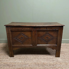 18th Century Period Antique Oak Coffer