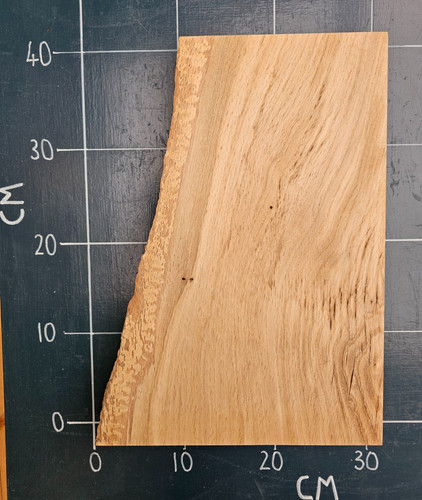 Kiln dried planed oak slab - dried,