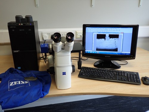 Microscope zeiss axio - axio, vert