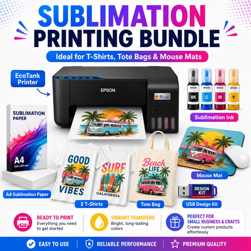Sublimation printer bundle - a4,