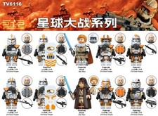 Custom Lego Minifigures Star Wars 212th Clone Trooper Obi Wan Kenobi Toys