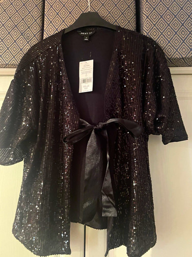 Next black sequin bolero - next,