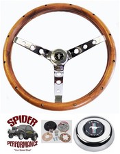 1970-1973 Mustang wood steering wheel PONY 15" CLASSIC WALNUT