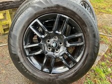 Landrover Defender Black L663  6010 19 Inch Alloy Wheels & Continental x5