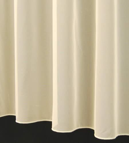 Lyon cream plain net curtain - cream,