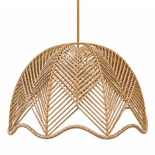 Woven rope light shade chevron - woven,