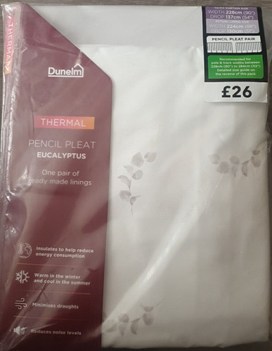 Dunelm thermal pencil - -, pleat