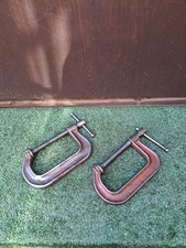 Vintage Record 121 4” Drop Forged Heavy Duty G Clamp X2 (#065)