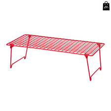 IKEA GREJIG Red Shoe Rack Compact Design Foldable Rack 58x27x17 CM