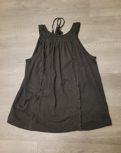 Fatface nancy black crochet - nancy,