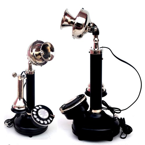 Vintage iron brass candlestick - vintage,
