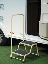 Quest Leisure Caravan / Motorhome Double Steel Step with Handrail