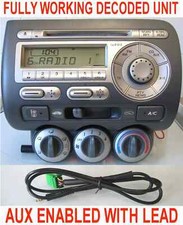 2006 HONDA JAZZ RADIO STEREO CD AUX HEATER CLIMATE CONTROL UNIT 39100-SAA-E310