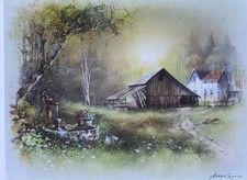 ANDRES ORPINAS Old House Barn Hand pump Homestead