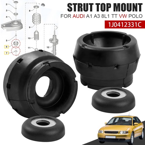 Front suspension top strut - 2x,