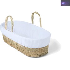 White Fleece Moses Basket