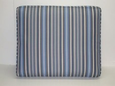 Sunbrella® Reno Club Ottoman Cushion ~ Rayure Azul ~ 24" x 20" x 6" NEW