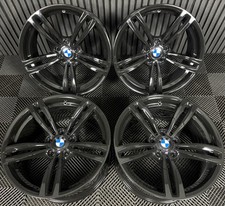 19'' GENUINE BMW M3 M4 M2 437M BLACK ALLOY WHEELS TYRES ALLOYS 2284756 2284755