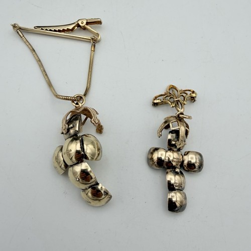 Large small 9ct gold silver - large,