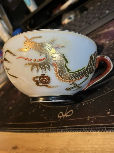 Japanese geisha lithophane tea - japanese,