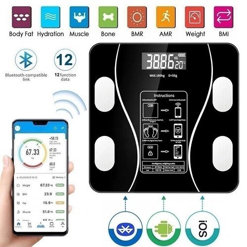 Digital 180kg bathroom scales - digital,