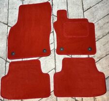 Car Mats for HONDA CIVIC & TYPE R FN2 08-12 3&5 DOOR MODEL BRIGHT RED + 4 CLIPS