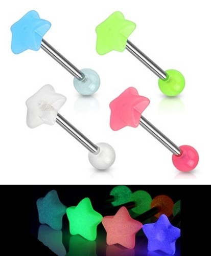 Flat star tongue bar glow - flat,