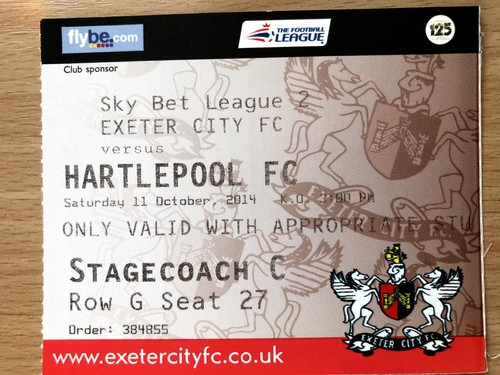 Exeter hartlepool 2014 - v, 2014/15