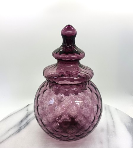 Vintage purple empoli glass - vintage,