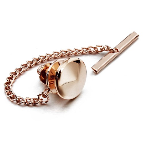 Rose gold tie - tie, tack