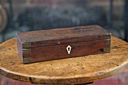 Antique victorian brass bound - antique,