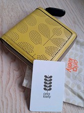 ORLA Kiely Yellow Leather Purse/Wallet