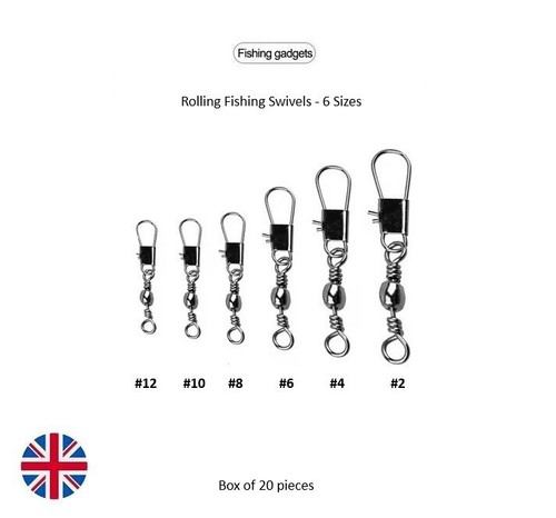 Rolling fishing swivels - rolling,