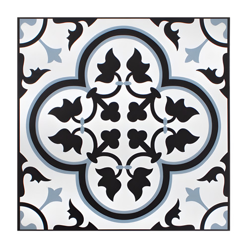 Vinyl floor tiles blue - tiles, black
