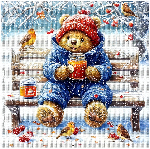 Printed cross stitch kit - stitch, 11