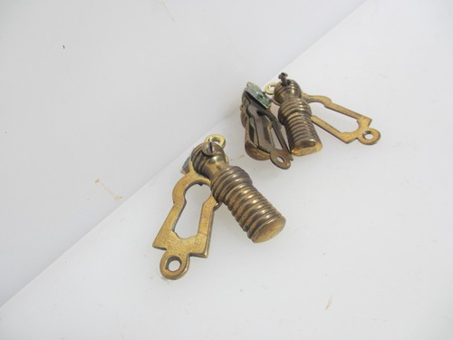 Victorian brass keyhole cover - brass,