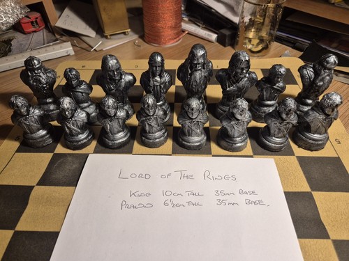 Chess set with unique pieces - set,
