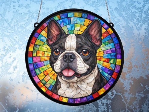 Boston terrier suncatcher - boston, –