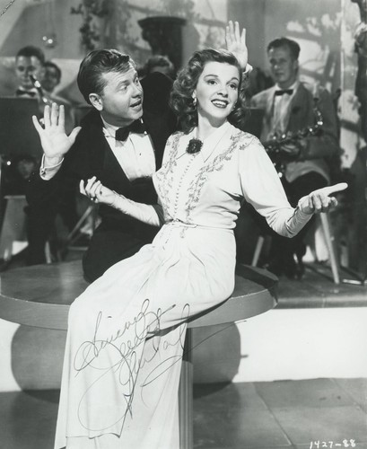 Judy garland signed photograph - judy,