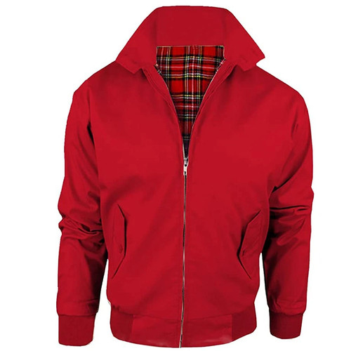 Mens harrington jacket tartan - jacket,