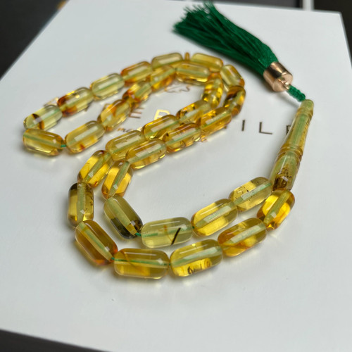 Lemon amber misbaha - lemon, islamic