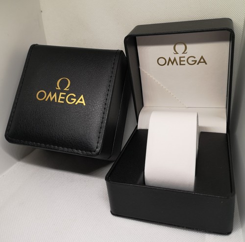 Omega black watch box - watch,
