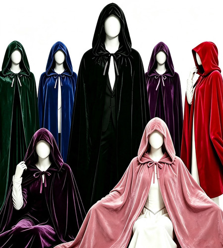 Adult hooded robe cloak cape - hooded,