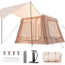 for Camping Adult Inflatable Tents for Camping, Blow Up Tent with Hand Pump